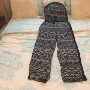 Black and white jumpsuit